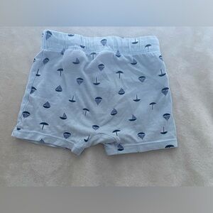 ⚓️ H&M Baby | Nautical Sailboat Jersey Shorts | Soft Organic Cotton | 4-6Mos
